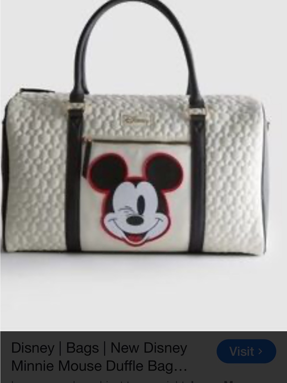 Disney Mickey Weekender Duffle Bag